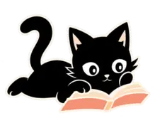 Gato de Amado Libros leyendo