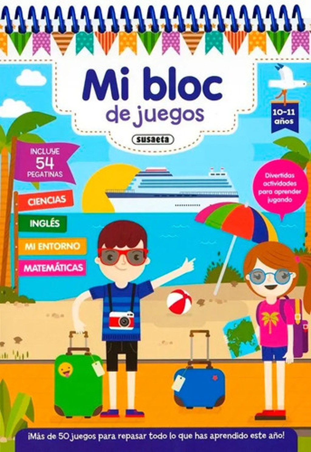 Mi Bloc De Juego 10-11 Años, De Susaeta, Equipo. Editorial Susaeta En Español