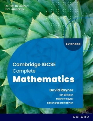 Complete Mathematics For Cambridge Igcse Extended (6th./ed.)