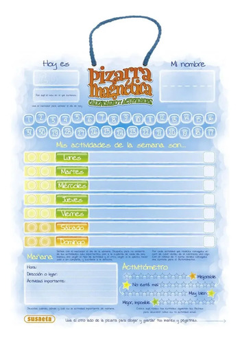 Pizarra Calendario Magnética Organización Niños Juego