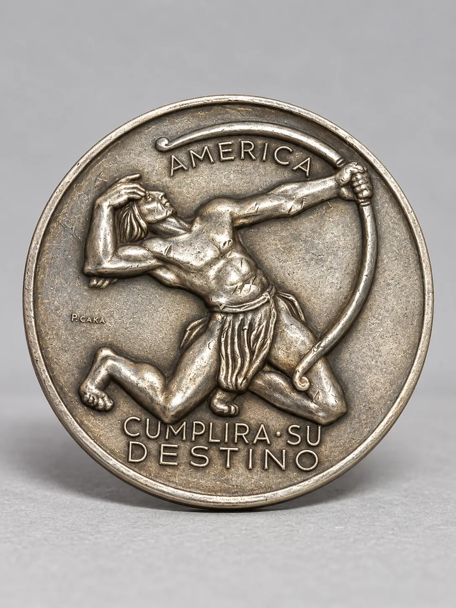 Medalla Fútbol Uruguay 1981 Banco Republica Pena