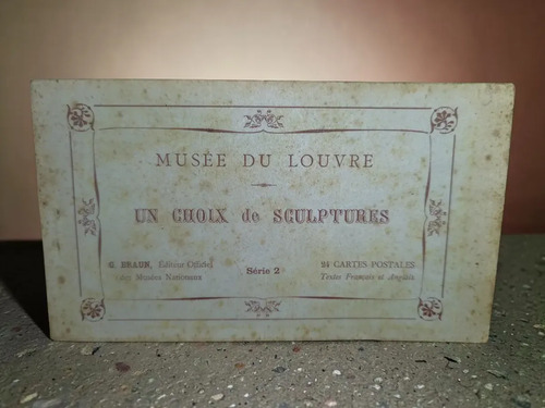 Antiguo Carnet 24 Postales Louvre G. Braun 1910 Francia