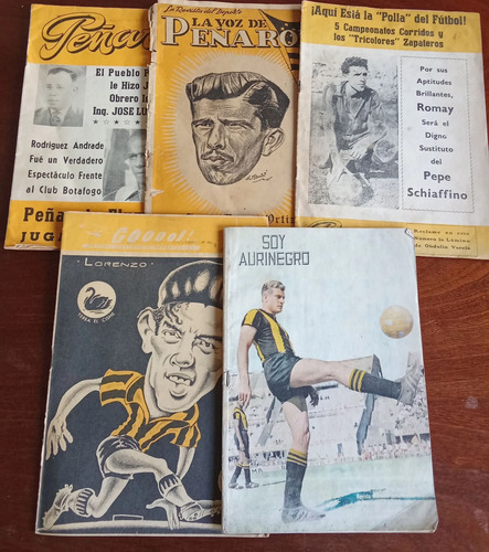 Revistas Peñarol Soy Aurinegro Lote 5 Futbol Aurinegro Retro