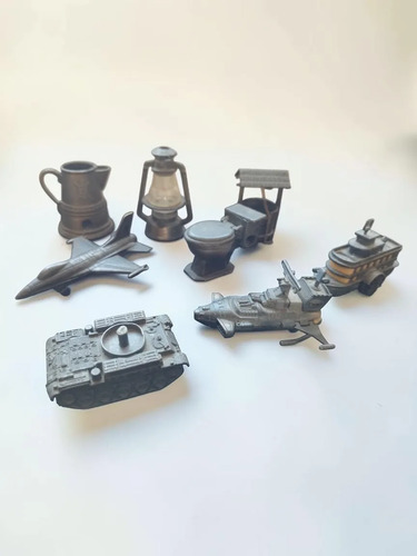 Sacapuntas Vintage Lote 8 Avion Barco Tanque Farol Hong Kong