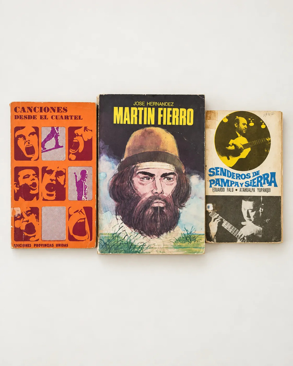 Lote Folklore Martin Fierro Yupanqui Falu Cuartel Sabalero