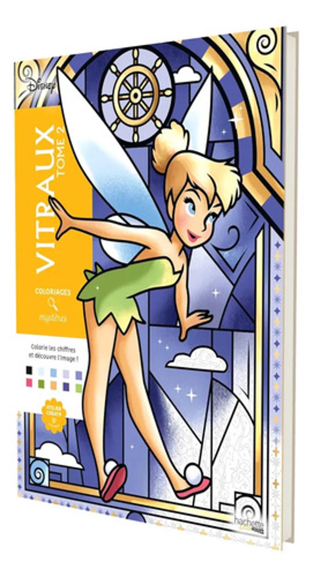 Libro Colorea Y Descubre El Misterio Disney Vitrales Vol.2 [ Original ], De William Bal, Vol. 1. Editorial Hachette Heroes, Tapa Blanda, En Francés (2025)