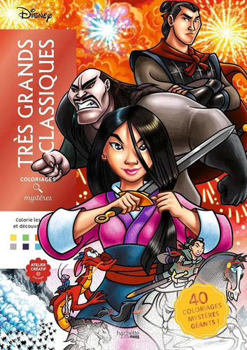 Libro Disney Para Colorear Coloriages Mystères Disney Très Grands Classiques, De Jérémy Mariezjérémy Mariez, Vol. 1. Editorial Hachette, Tapa Blanda, En Francés (2025)