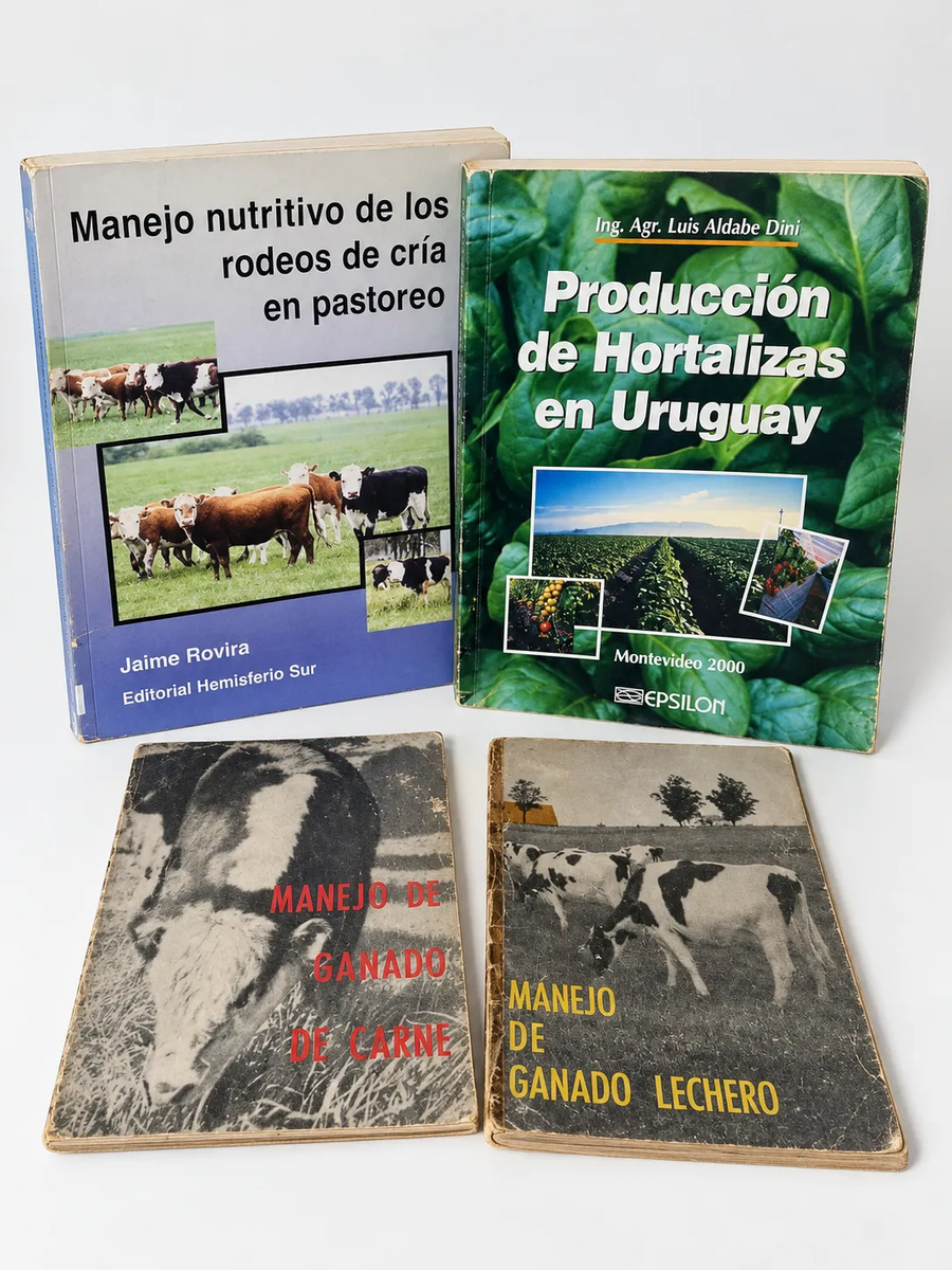 Libros Ganado Lechero Carne Hortalizas Uruguay Pastoreo Agro