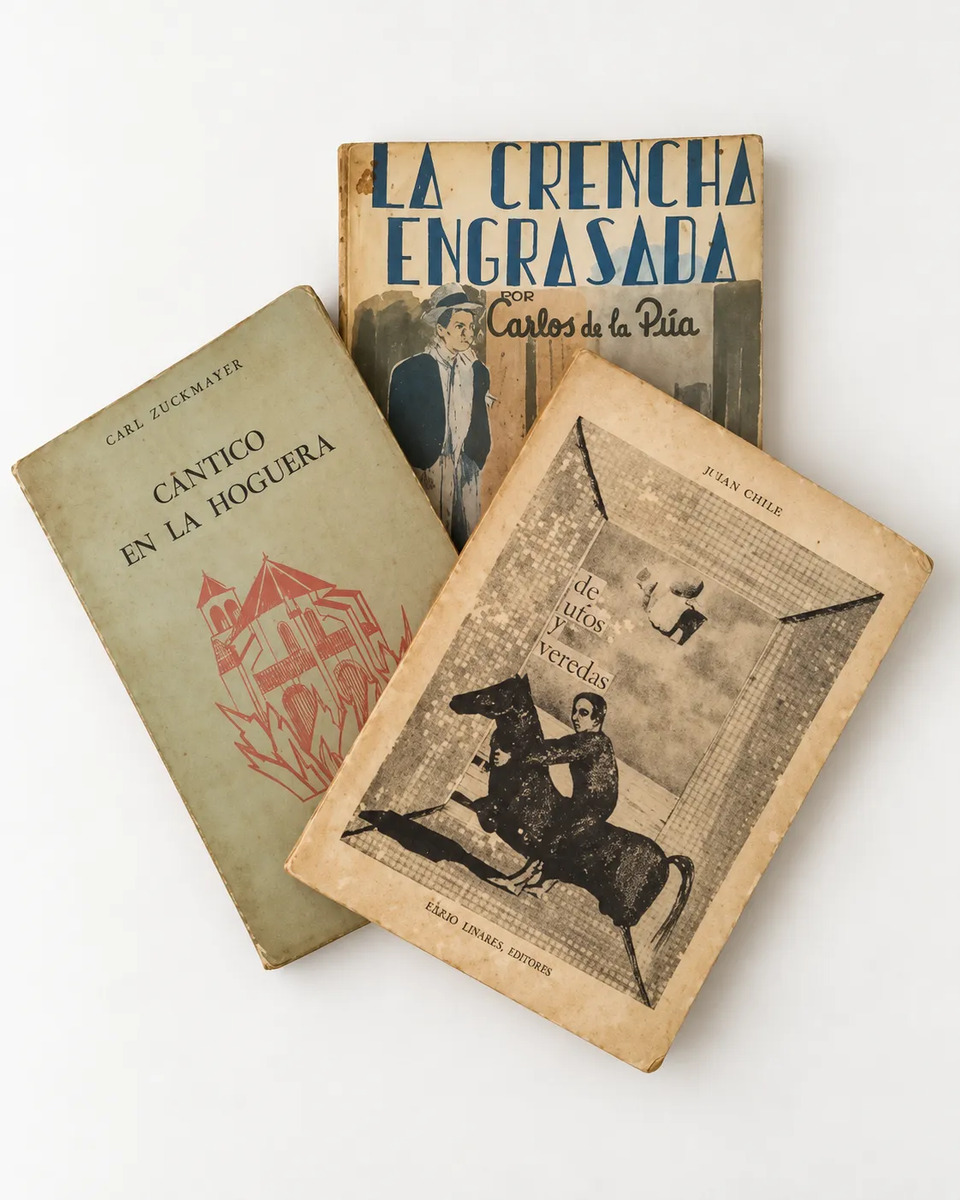 Lote 3 Libros Antiguos Literatura Rioplatense