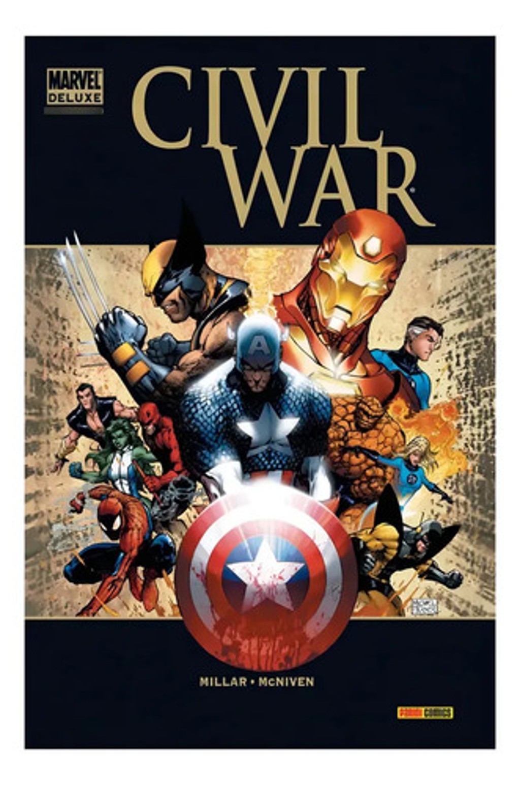 Civil War Marvel Deluxe - Millar Mcniven Tapa Dura