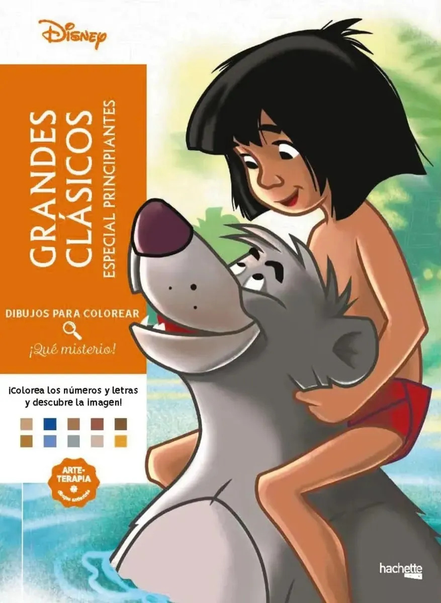 Disney Grandes Clásicos Libro Para Colorear Principiantes