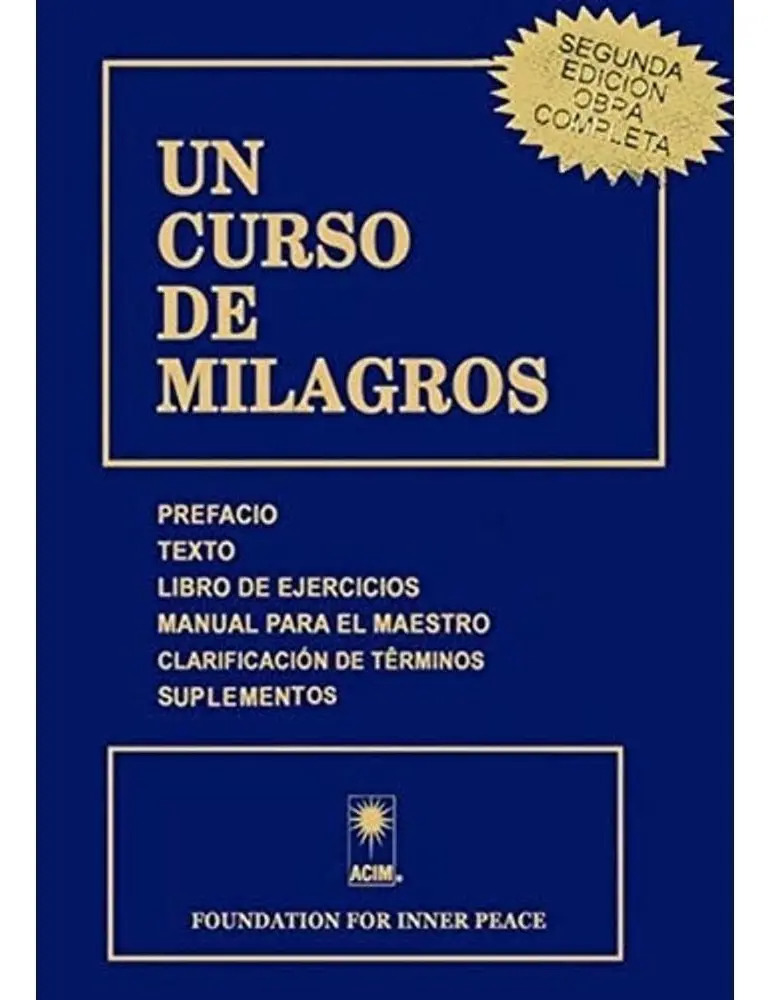 Un Curso De Milagros  - Tapa Rustica Blanda