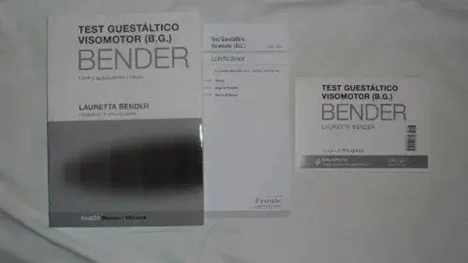 Test Bender Completo Manual + Tarjetas + Laminas Guestaltico