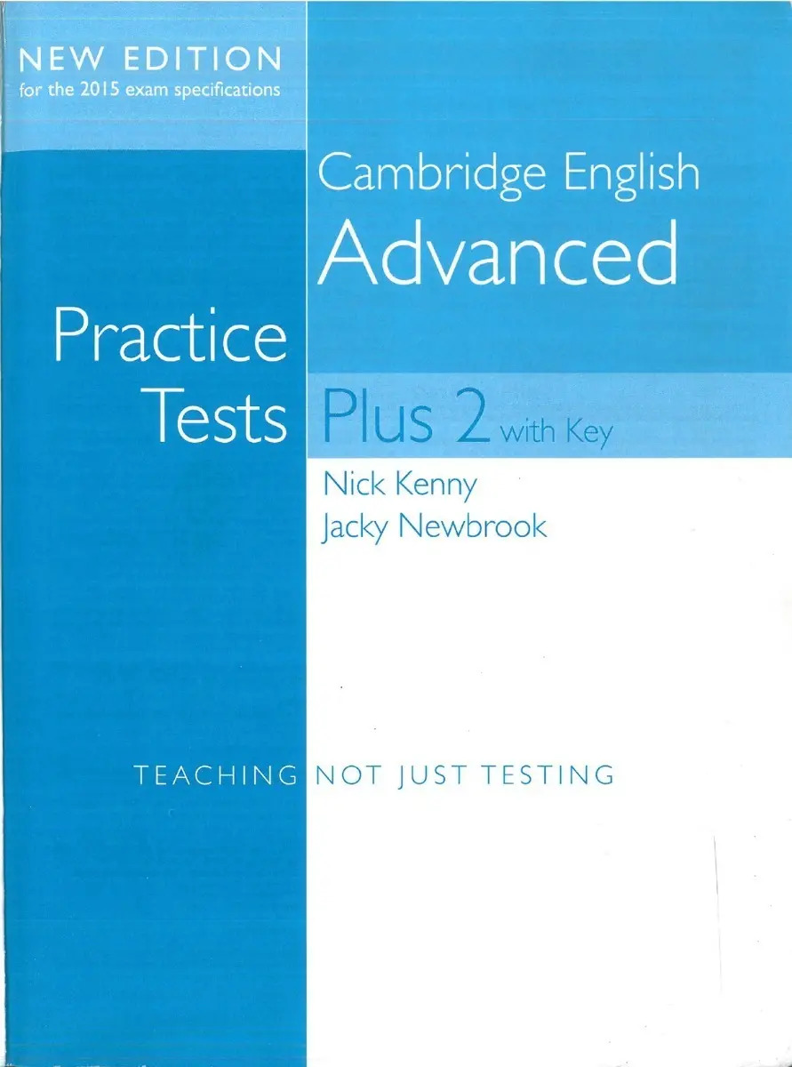 Cambridge English Advanced - Practice Tests Plus 2 With Key
