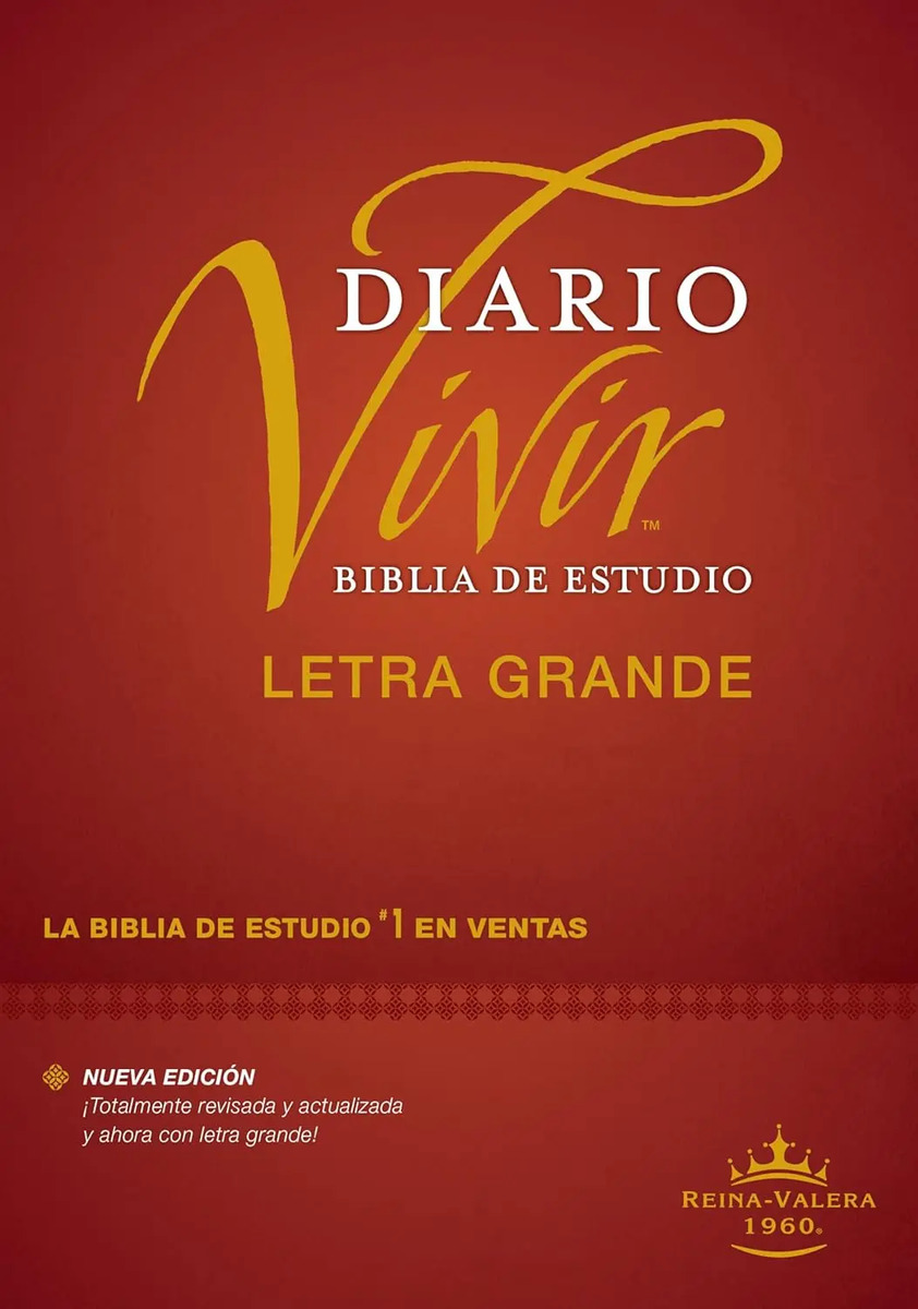 Biblia De Estudio Del Diario Vivir Rvr60 Letra Grande