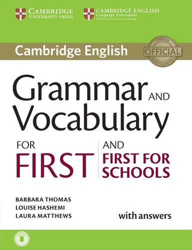 Libro Grammar And Vocabulary For First And First For Schools