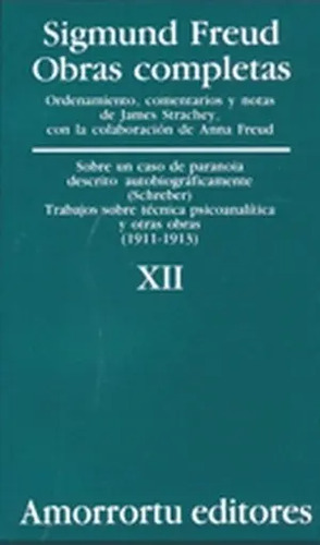 Sigmund Freud Obras Completas Xii Psicologia Psicoanalisis
