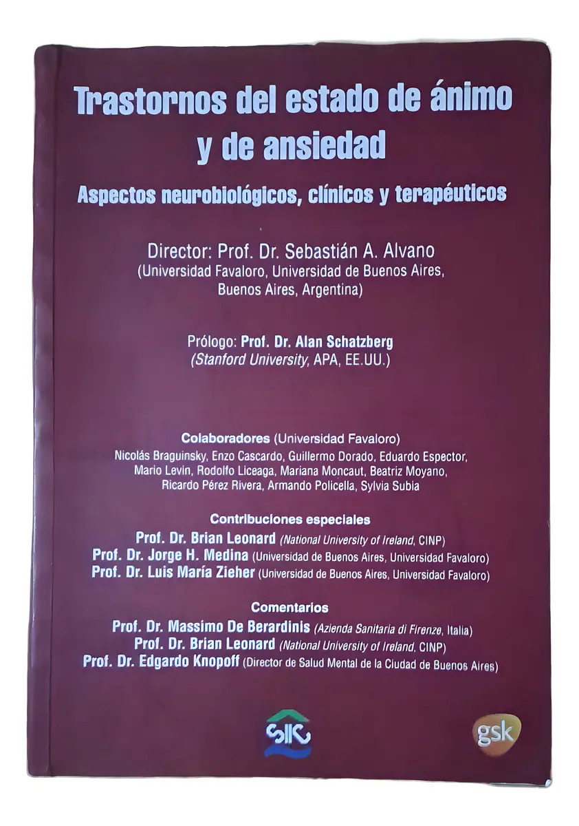 Trastornos del Estado de Ánimo y de Ansiedad: Aspectos Neurobiológicos, Clínicos y Terapéuticos