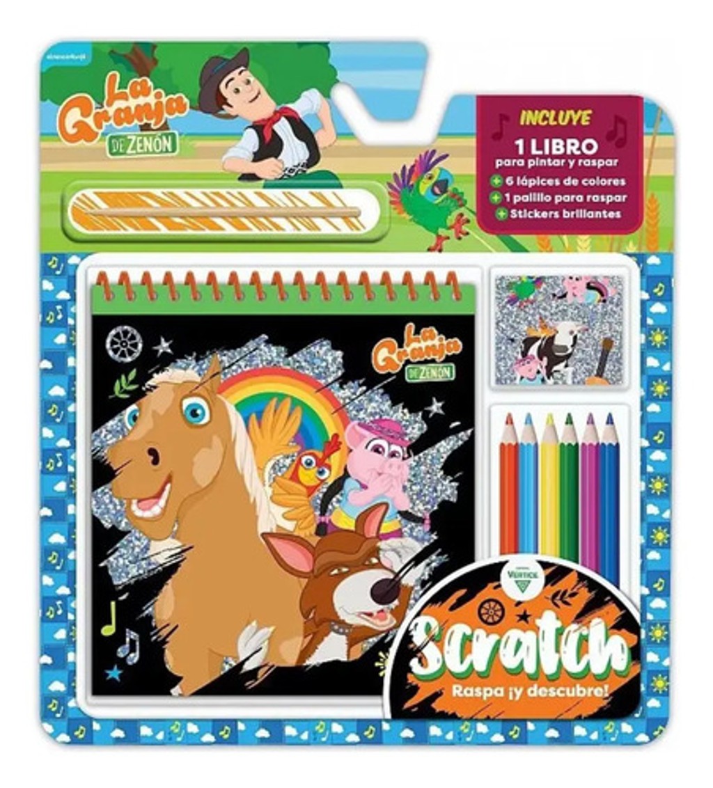 La Granja De Zenón: Libro Scratch Raspa Descubre Actividades
