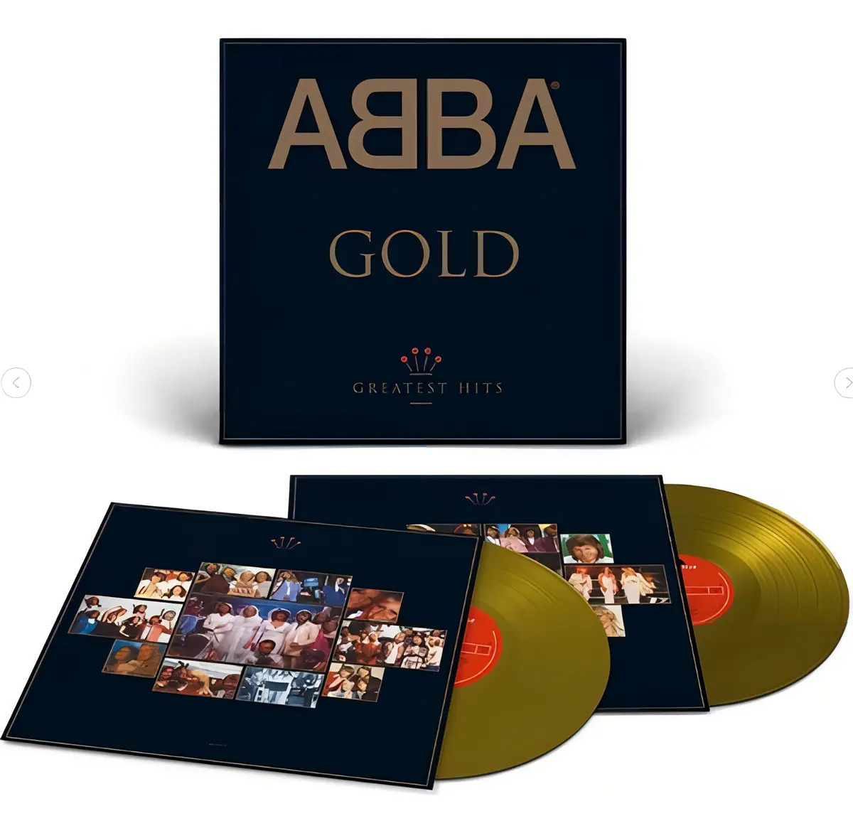 Vinilo Abba Gold Greatest Hits 1992 Rock Formato Físico 19 Canciones Edición Dorada