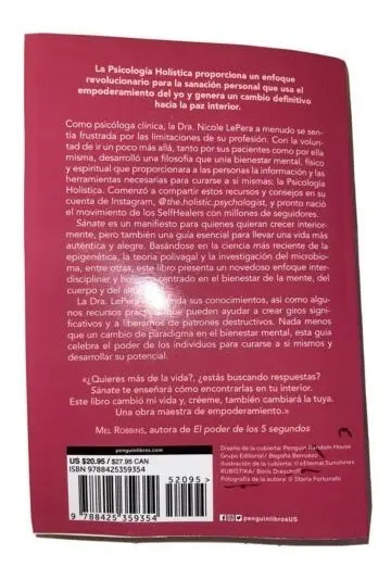 Libro Sanate: Conecta Con Tu Esencia Mediante La Psicolog...