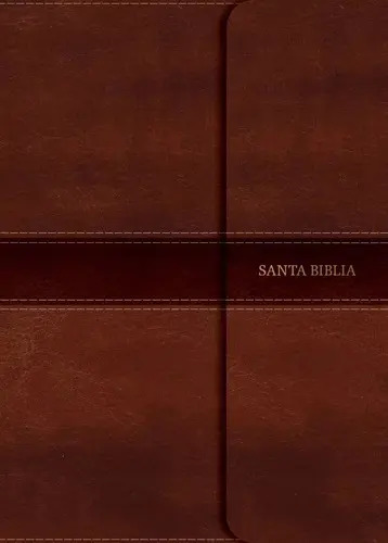 Biblia Letra Súper Gigante Nvi Imit Piel Marrón, Solapa/imán