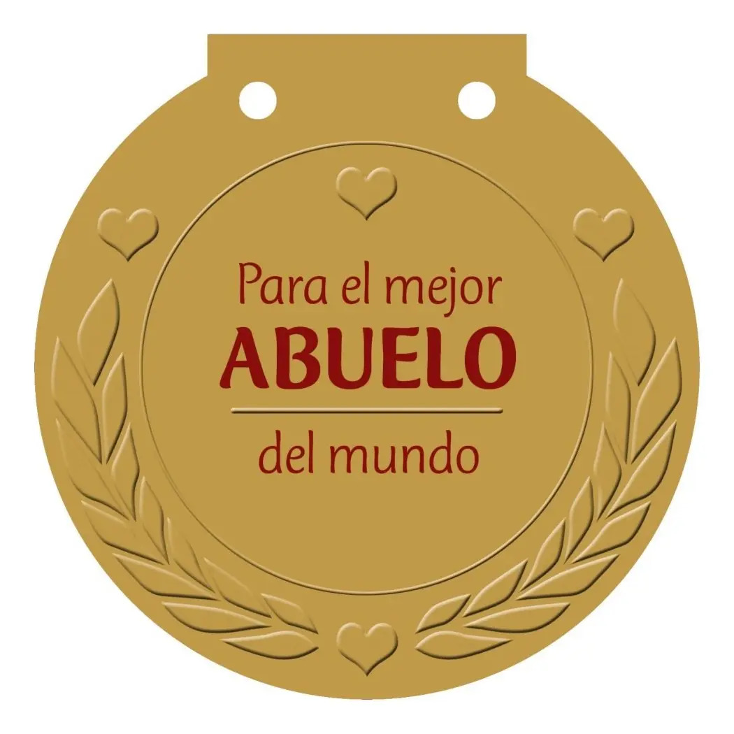 Libro Medalla: Para El Mejor Abuelo Del Mundo