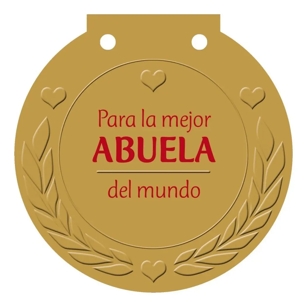 Libro Medalla Para La Mejor Abuela Del Mundo Regalo Abuelos