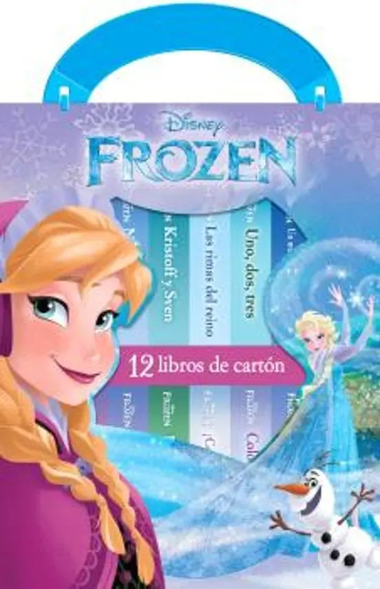 Mi Primera Librería - Frozen 12 Bonitos Libros De Cartón