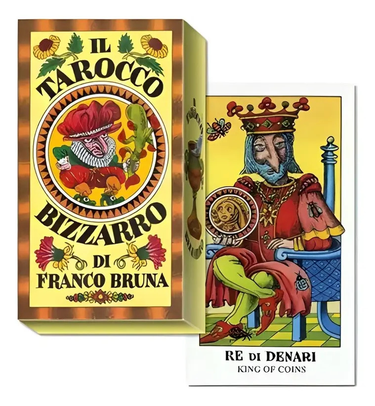 Tarocco Bizzarro Di F. Bruna Tarot Piamontés Unico Exclusivo