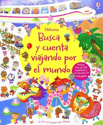 Libro Busca Y Cuenta Viajando Por El Mundo, De Vv. Aa.. Editorial Usborne, Tapa Blanda