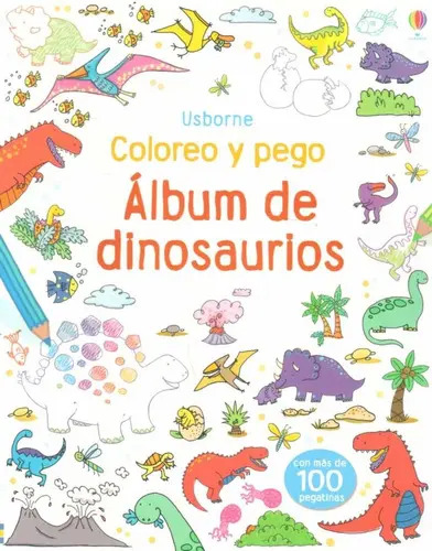 Album de Dinosaurios Coloreo y Pego