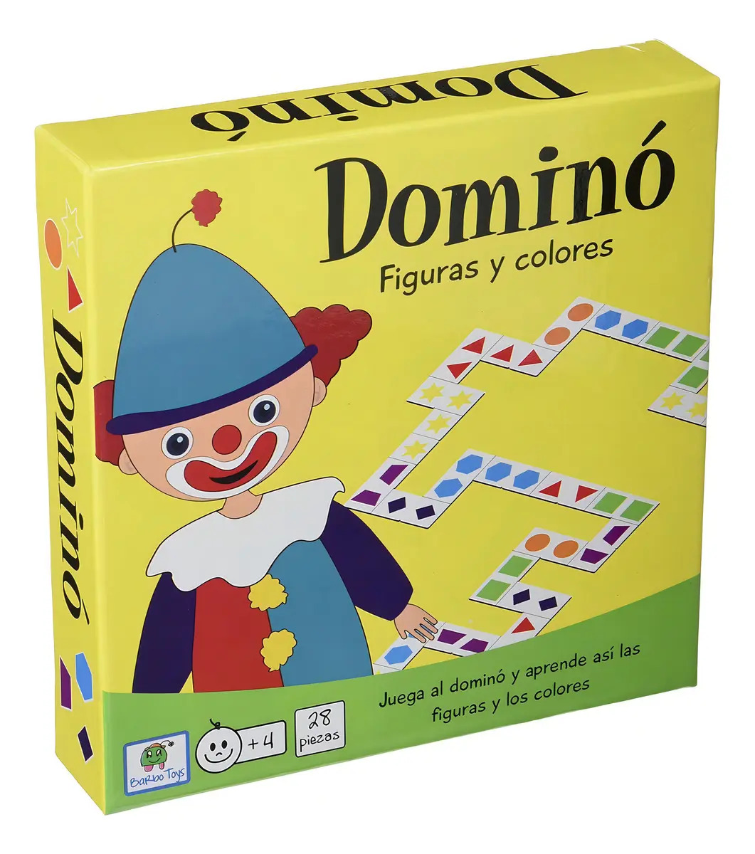Dominó De Figuras Y Colores Barbo Toys Para Niños De 4 Años