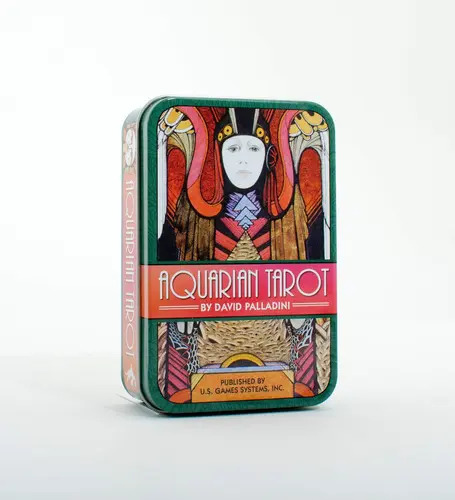 Aquarian Tarot In A Tin: Aquarian Tarot In A Tin, De David Palladini. Editorial U.s. Games Systems, Tapa Dura, Edición 2016 En Inglés, 2016