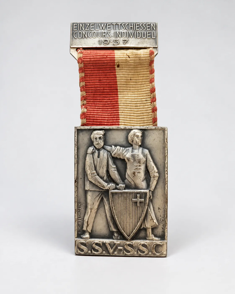Medalla Suiza Krienser Waffenlauf 1963 Huguenin