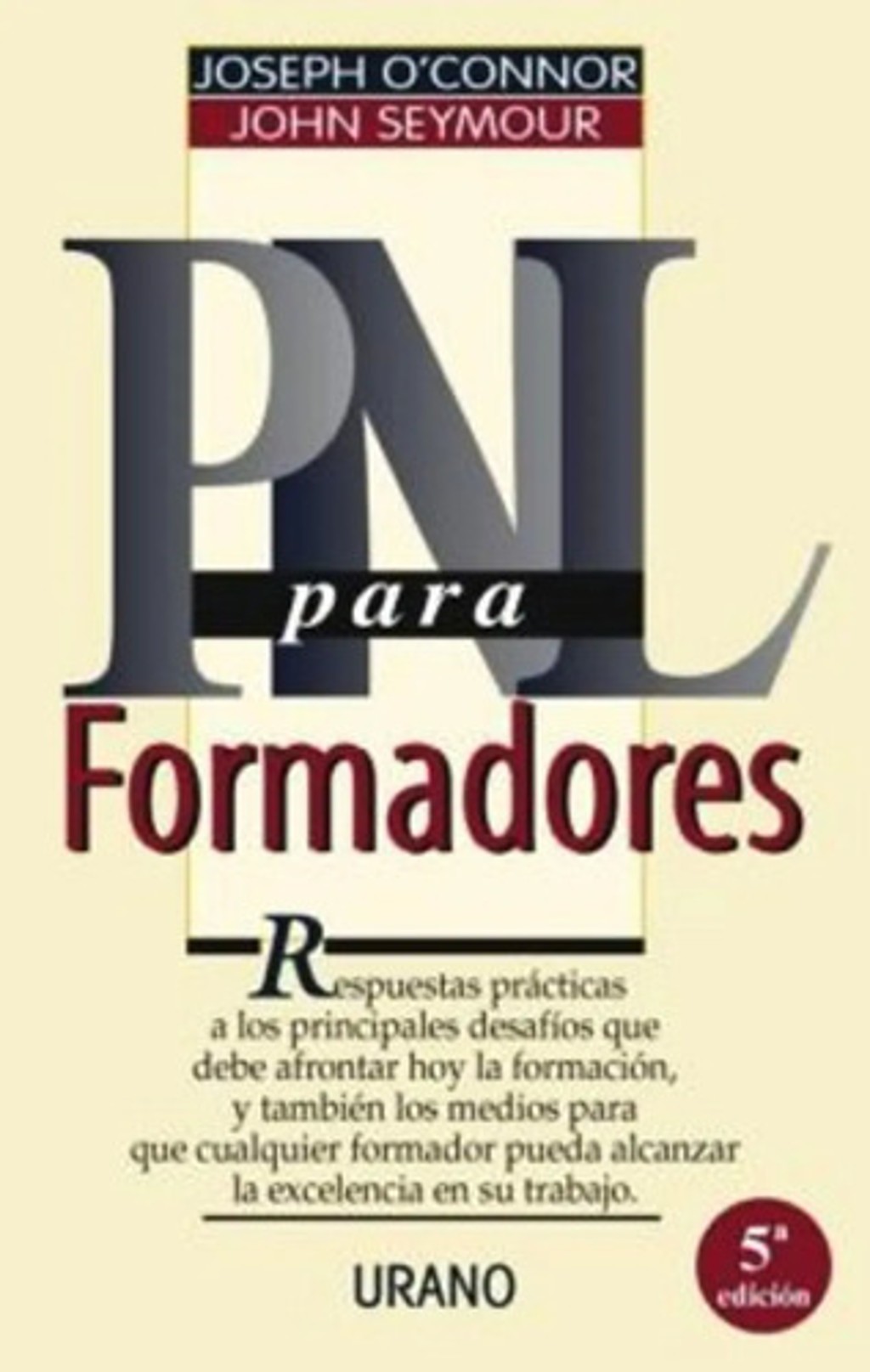 Pnl Para Formadores - Joseph O Connor - Libro - En Dia