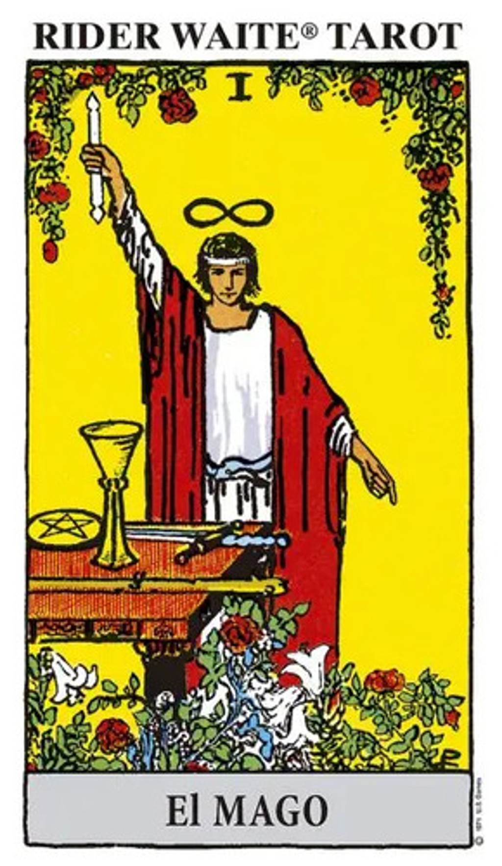 Rider Waite Tarot Amarillo El Mago 78 Cartas Arkano Books