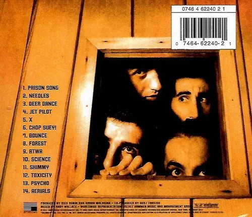 Cd System Of A Down - Toxicity 2001 Sony Music Rock 14 Canciones Caja Acrílica
