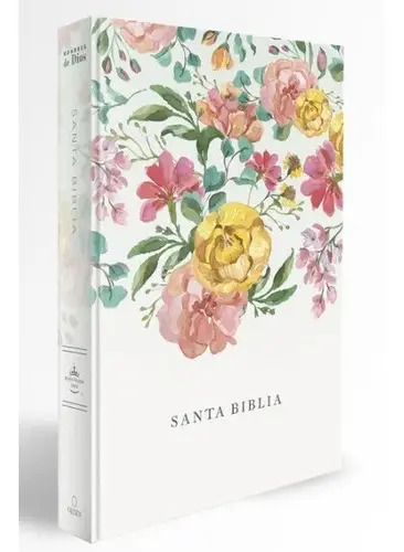 Biblia Rvr1960 Nombres de Dios Tapa Dura Flores Naranjas Manual 10.5pt Pjr