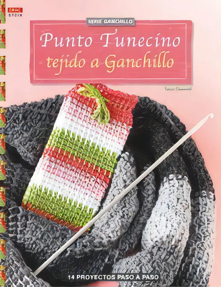 Libro Punto Tunecino - Tejido Entre Ganchillo Y Tricot
