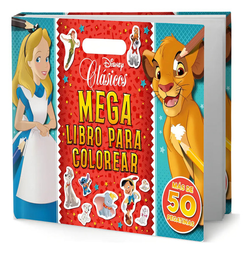 Libro Megalibro Para Colorear [ Clásicos Disney ] Original, De Disney. Editorial Libros Disney, Tapa Blanda En Español, 2024