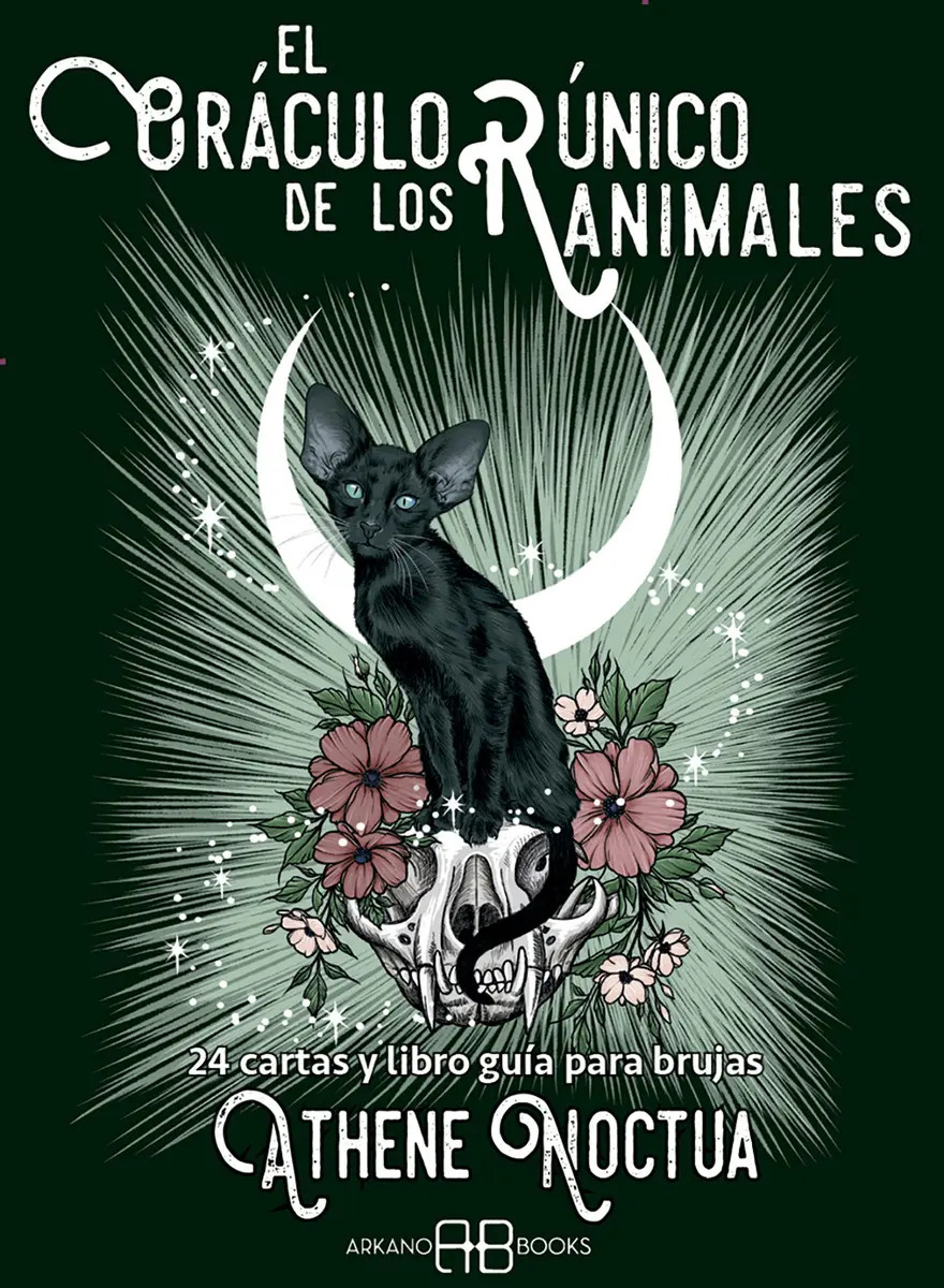 El Oráculo Rúnico de los Animales: 24 Cartas y Libro Guía para Brujas