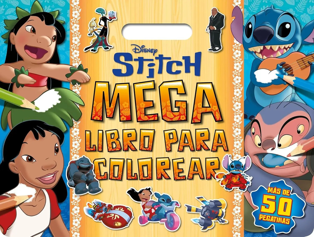Stitch Megalibro Para Colorear Disney Uruguay Oferta