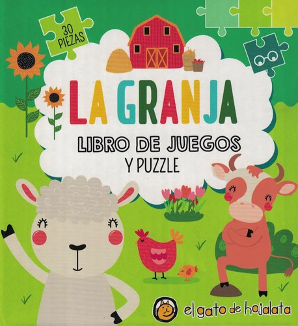 Granja, La Libro De Juegos Y Puzzle, De Anónimo. Editorial El Gato De Hojalata, Tapa Blanda En Español