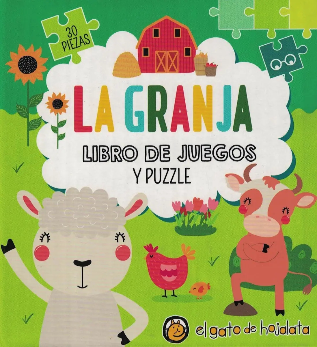 Granja Libro Juegos Puzzle Animales Campo  Granja