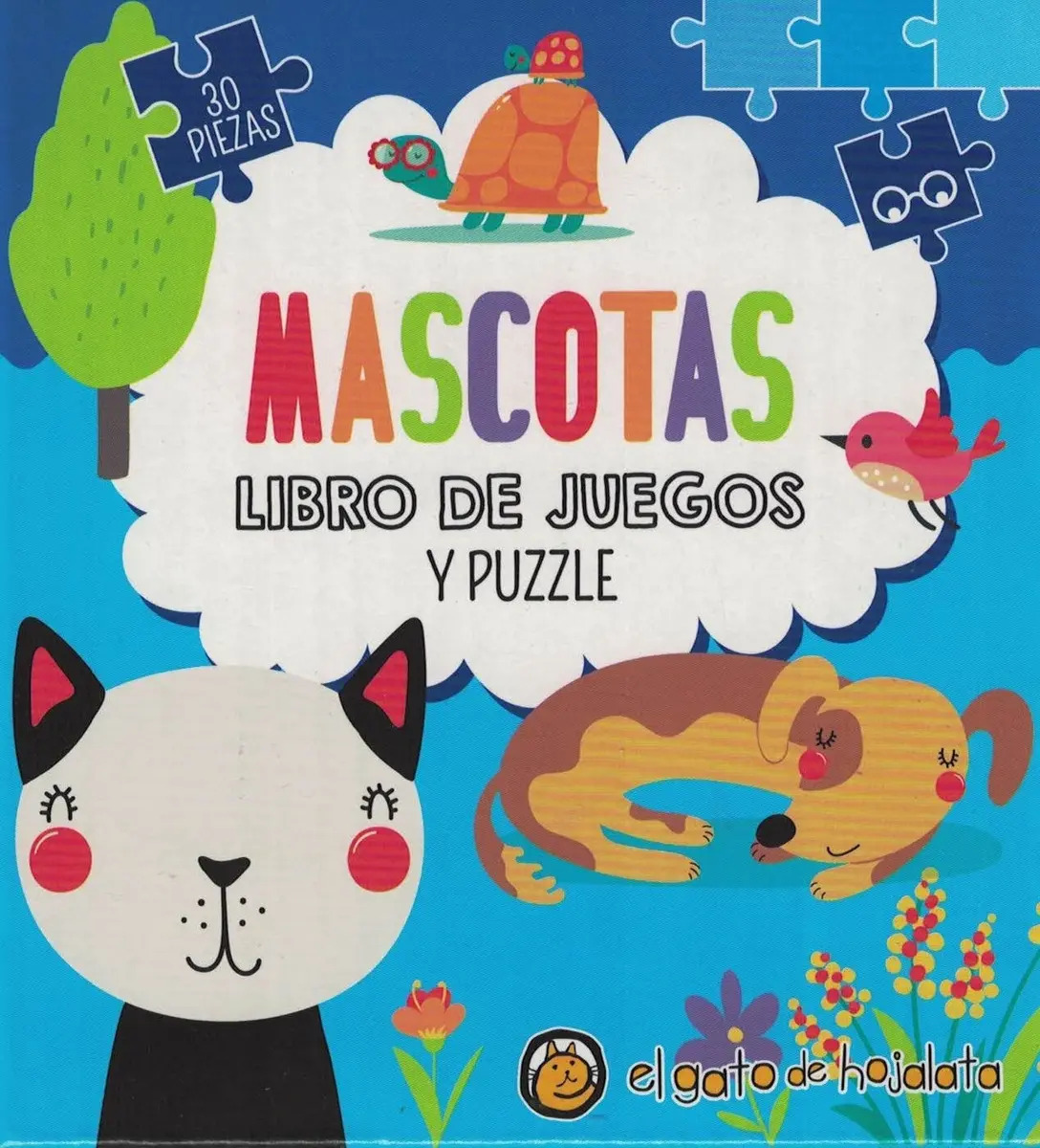 Mascotas Libro De Juegos Y Puzzle: Libro De Juegos Y Puzzle, De Anonimo., Vol. 1. Editorial El Gato De Hojalata, Tapa Tapa Blanda En Español