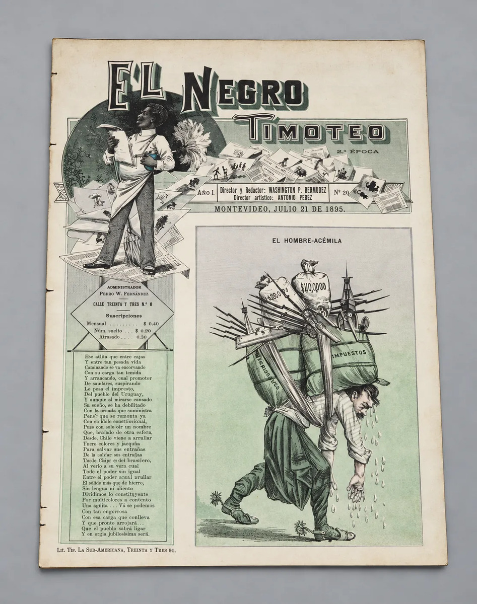 Revista El Negro Timoteo N°21 Montevideo 1895