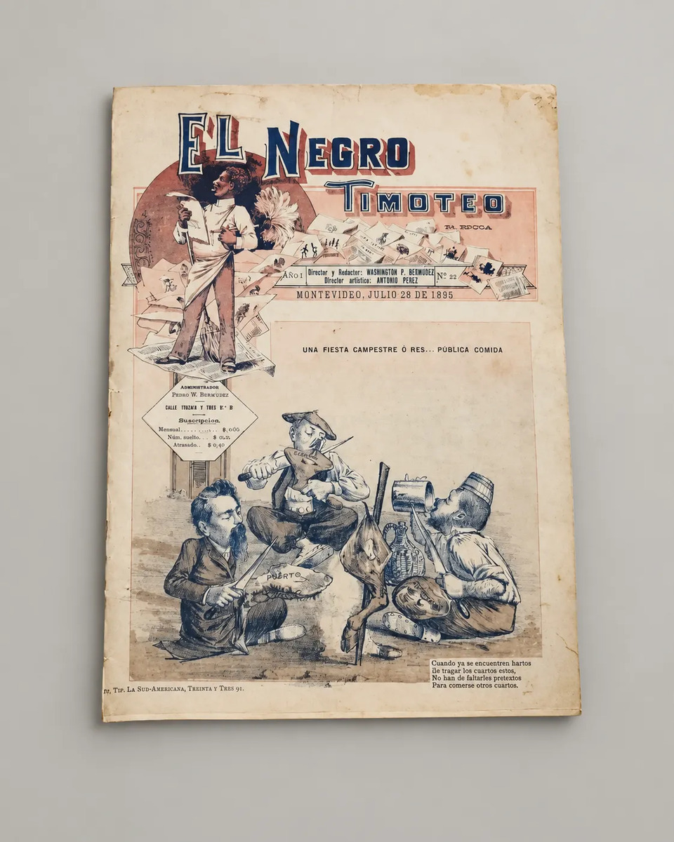 Revista El Negro Timoteo N°22 Montevideo 1895